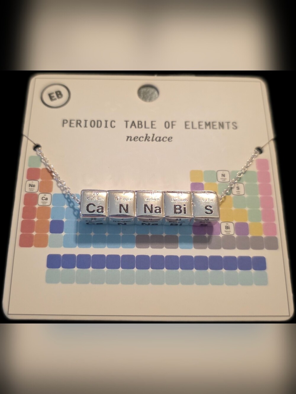 Periodic Table Cube Necklace